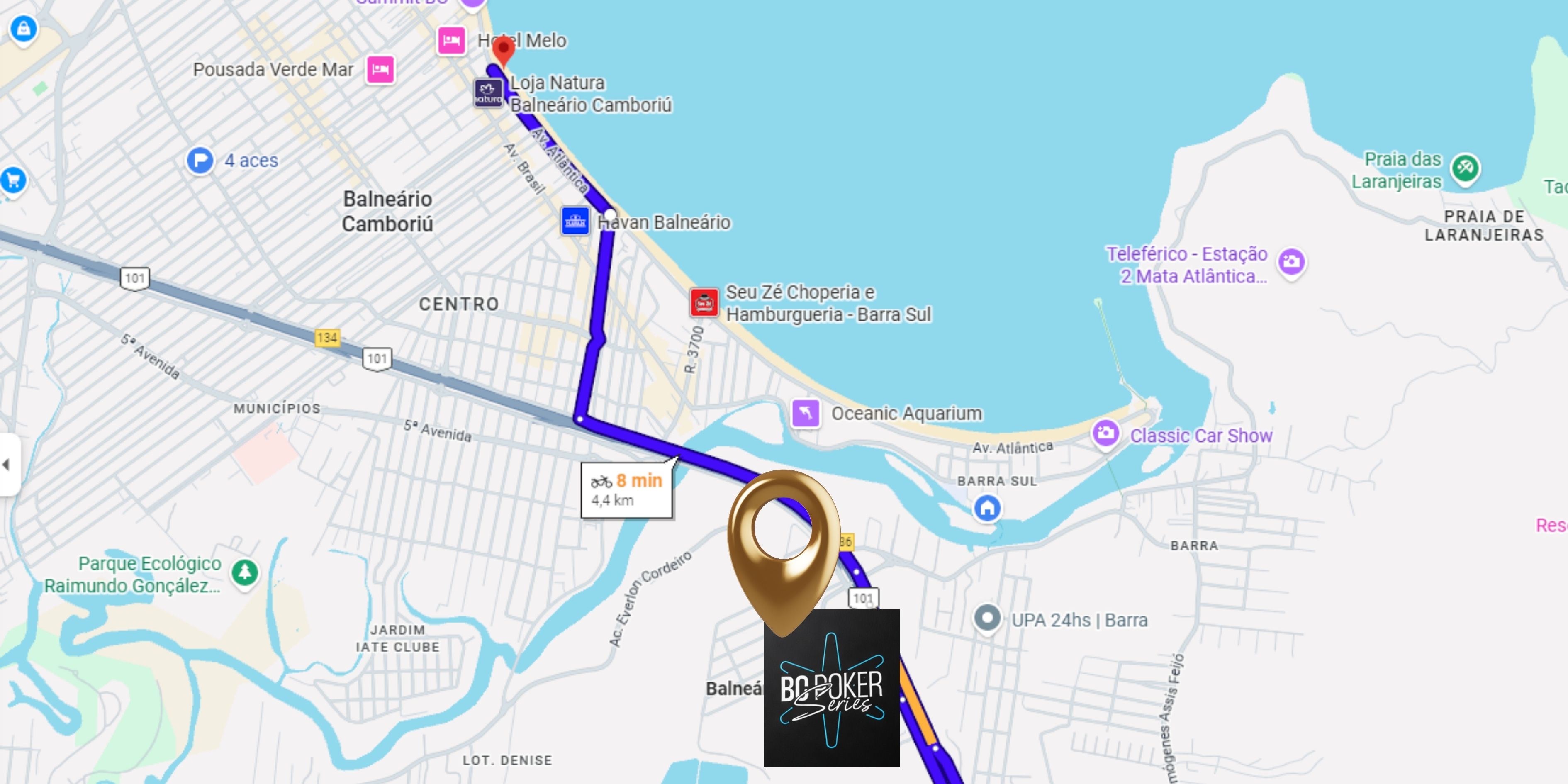 Area proxima a praia em Balneario Camboriu